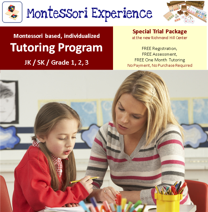 Montessori Experience Inc. | 604 Edward Ave #11, Richmond Hill, ON L4C 9Y7, Canada | Phone: (416) 560-0611