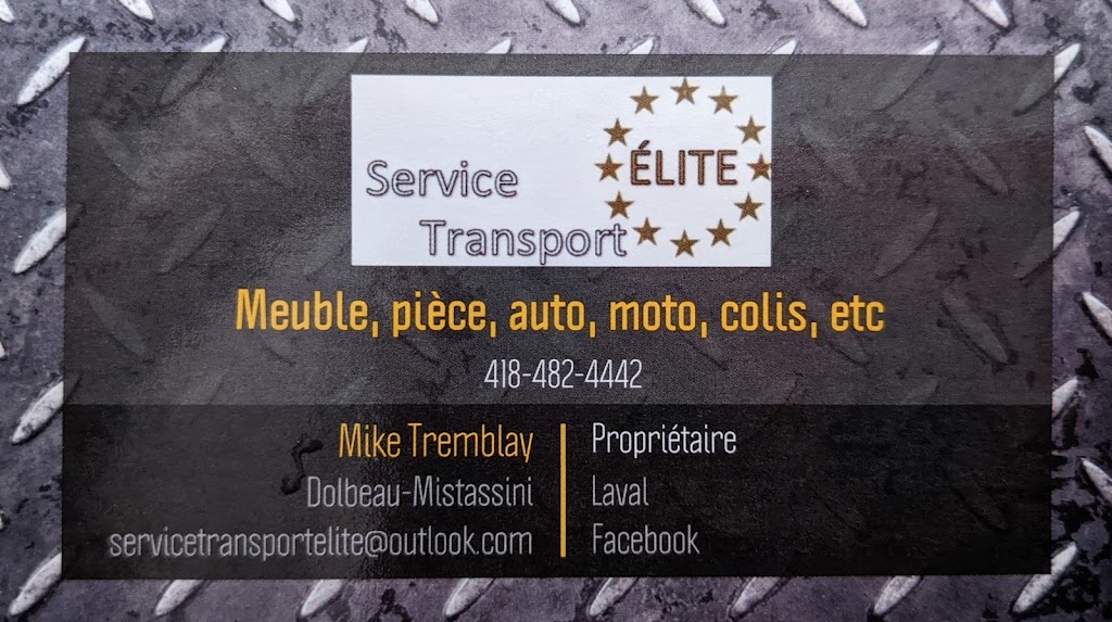 Service Transport Élite | 345 Rue Lamontagne, Dolbeau-Mistassini, QC G8L 3G5, Canada | Phone: (418) 482-4442