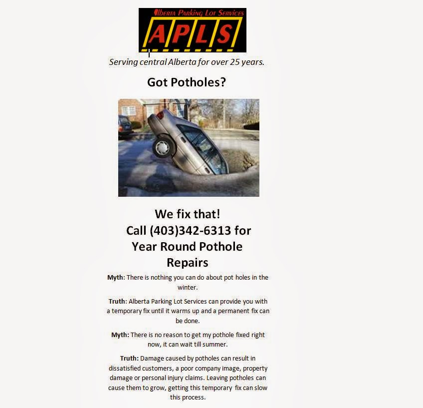 Alberta Parking Lot Services - APLS - Asphalt Paving | 6511 67 St, Red Deer, AB T4P 1A7, Canada | Phone: (403) 342-6313