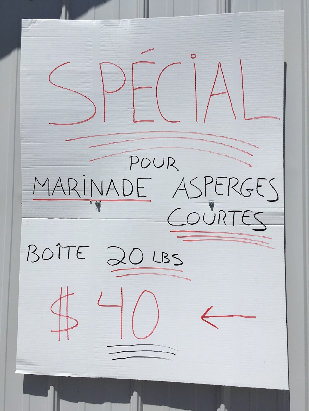 Asperges Guy Champagne | 75 Rang Saint-Jean-Baptiste, Lanoraie, QC J0K 1E0, Canada | Phone: (450) 887-2026