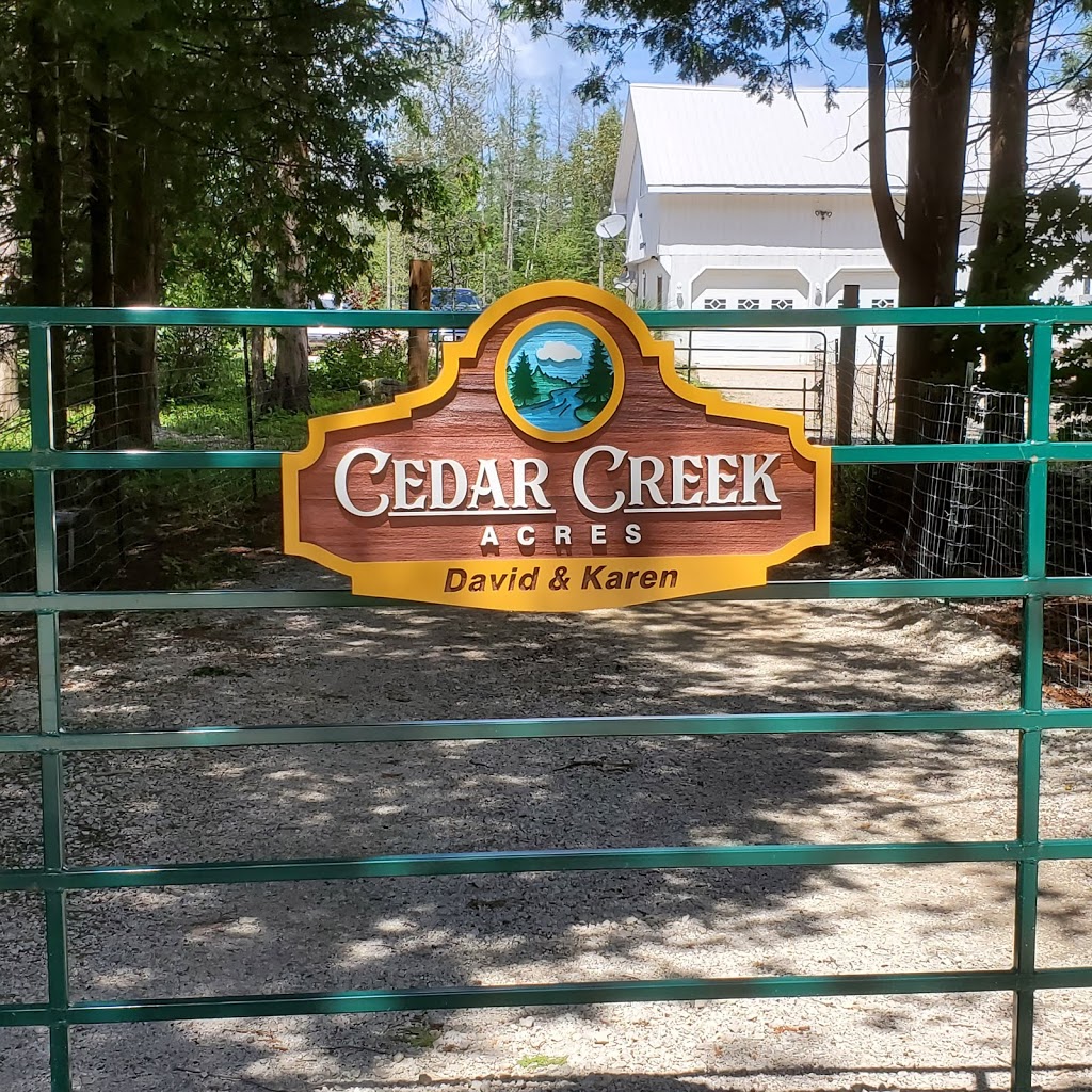 Cedar Creek Acres | 429677 8th concession B RR #, 2, Singhampton, ON N0C 1M0, Canada | Phone: (705) 888-4552