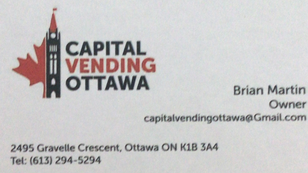 Capital Vending Ottawa | 2495 Gravelle Crescent, Ottawa, ON K1B 3A4, Canada | Phone: (613) 294-5294