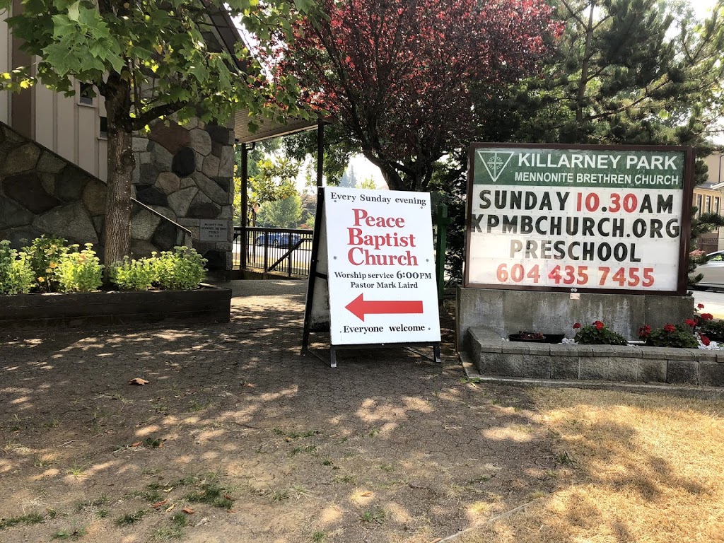 Peace Baptist Church | 6064 Rupert St, Vancouver, BC V5S 3C1, Canada | Phone: (604) 437-8362