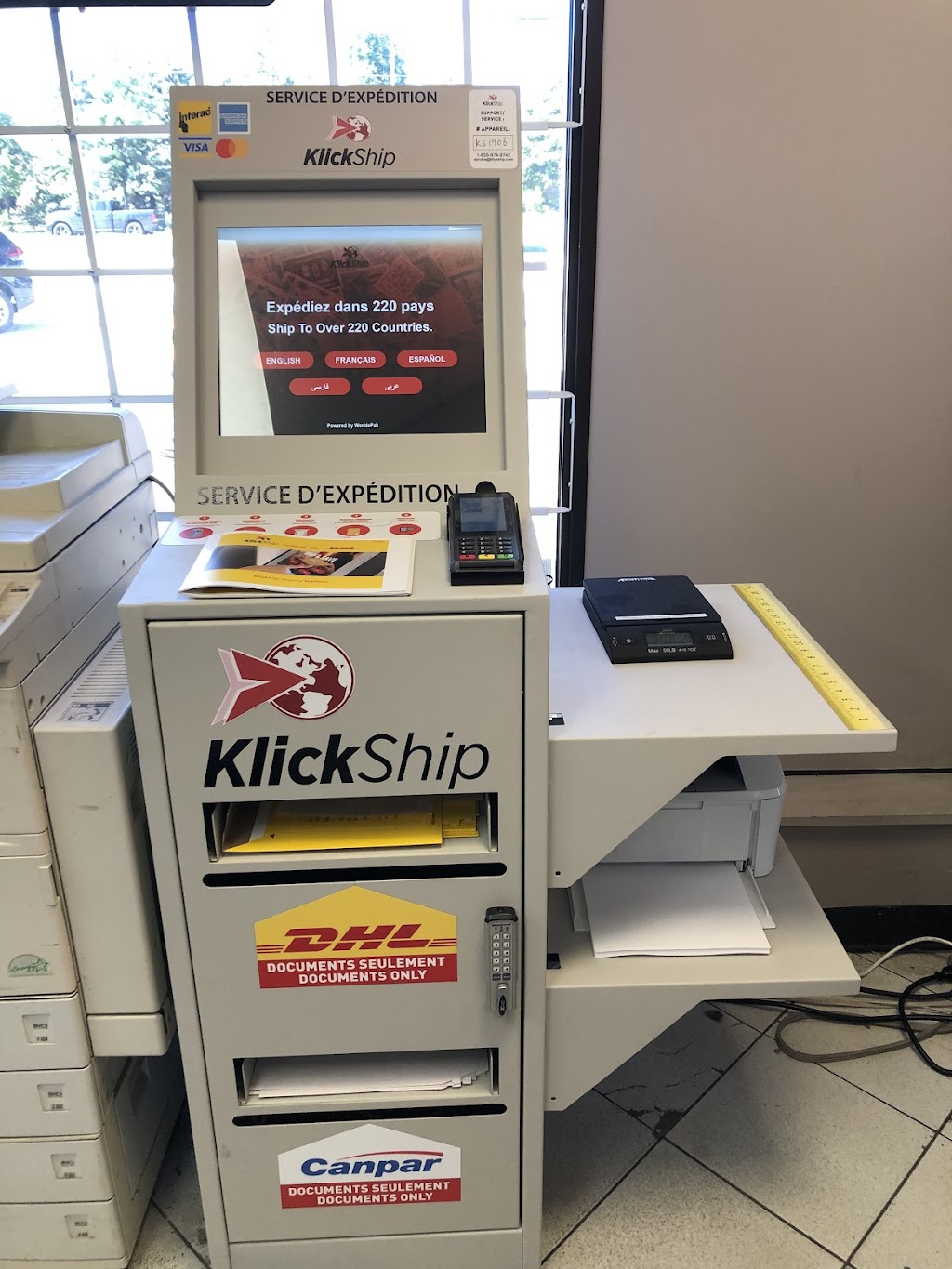 DHL Express Kiosk Vaughan | 9505 Keele St Unit #8, Vaughan, ON L6A 1L9, Canada | Phone: (905) 832-6293