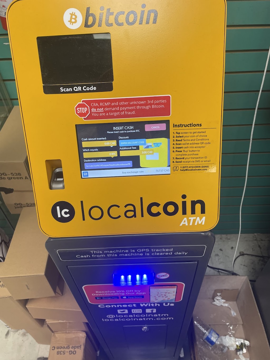 Localcoin Bitcoin ATM - Mighty Mart | 480 Muskoka Rd S, Gravenhurst, ON P1P 1J8, Canada | Phone: (877) 412-2646