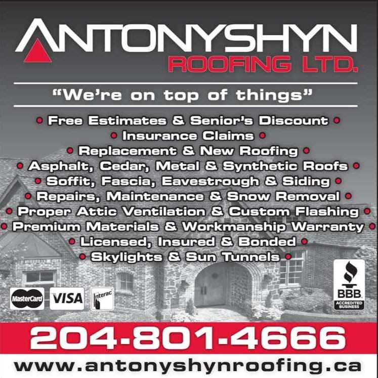 Antonyshyn Roofing Ltd. | 43014 MUN 22E, Ile des Chênes, MB R0A 0T0, Canada | Phone: (204) 801-4666