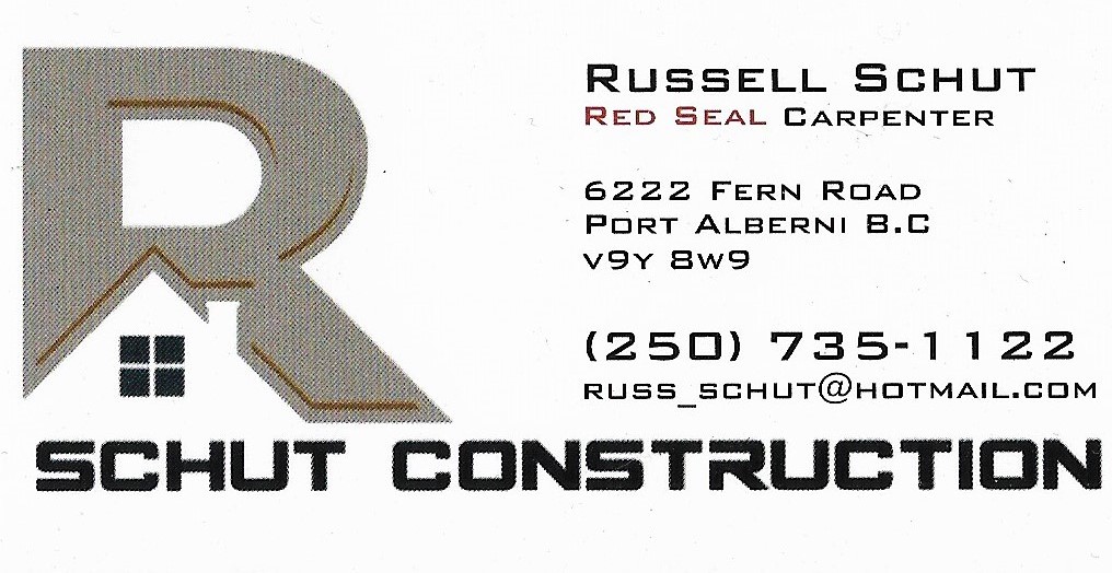 R.Schut Construction | 6222 Sefton Rd, Port Alberni, BC V9Y 8W9, Canada | Phone: (250) 735-1122