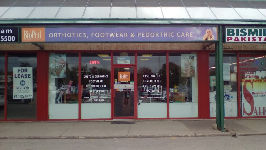 BioPed Footcare & Orthotics | 1725 Kingston Rd #25, Pickering, ON L1V 4L9, Canada | Phone: (905) 686-2076