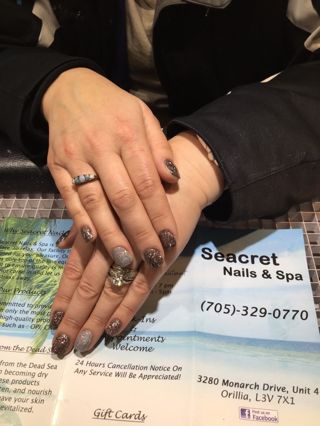 Seacret Nails And Spa | 233 ON-60 Unit 1B, Huntsville, ON P1H 1C2, Canada | Phone: (705) 789-9399