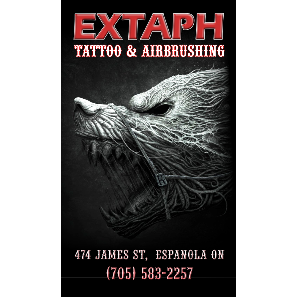 Extaph Tattoo | 474 James St, Espanola, ON P5E 1L3, Canada | Phone: (705) 583-2257