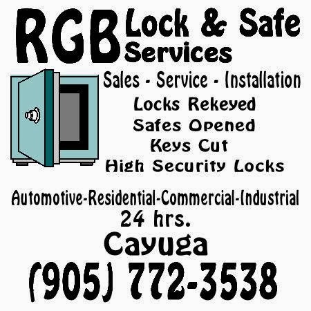 RGB Lock & Safe Services | 244 Meadows Rd, Cayuga, ON N0A 1E0, Canada | Phone: (905) 772-3538