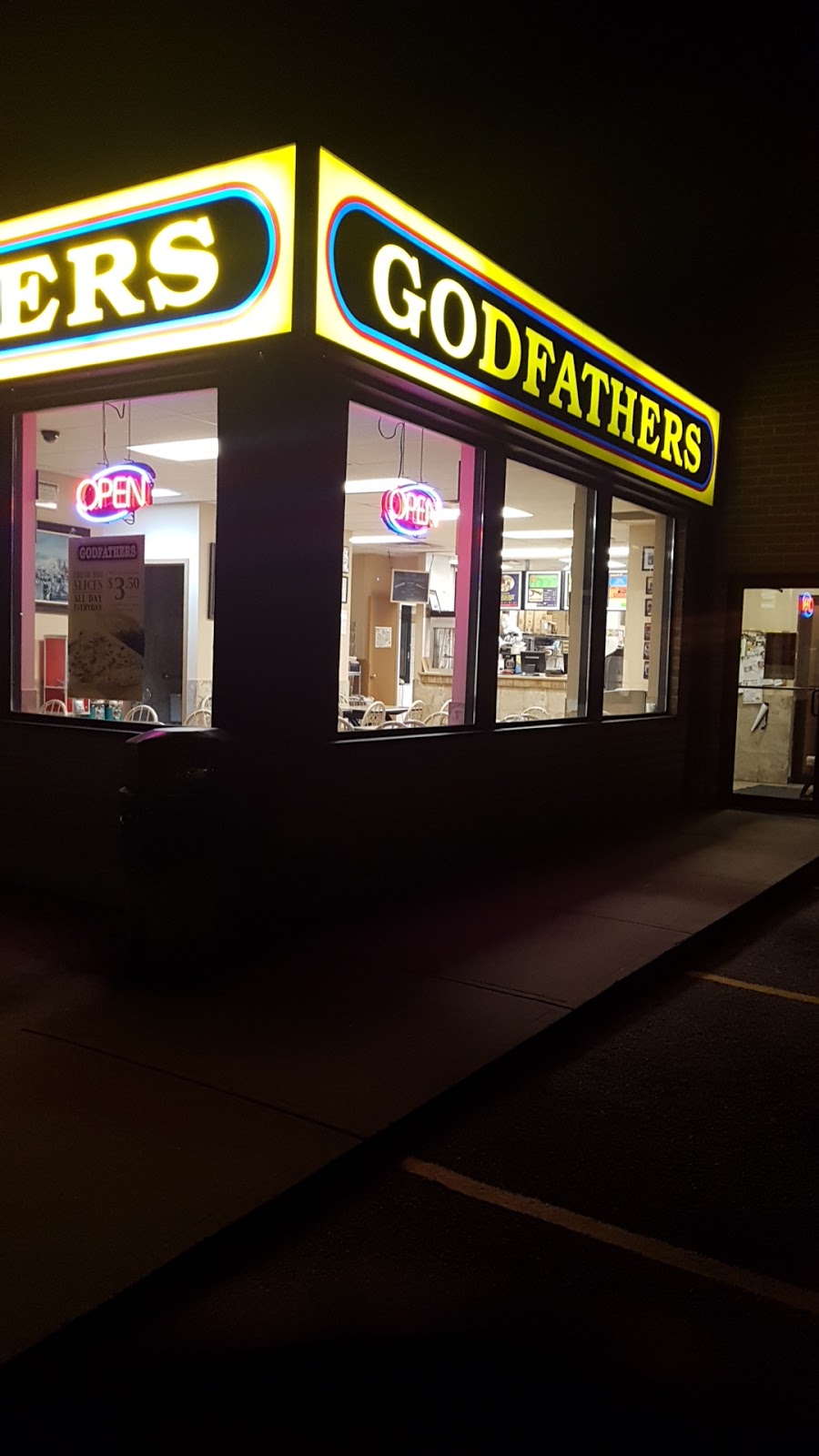 Godfathers Pizza | 333 James St, Delhi, ON N4B 2B6, Canada | Phone: (519) 582-1112