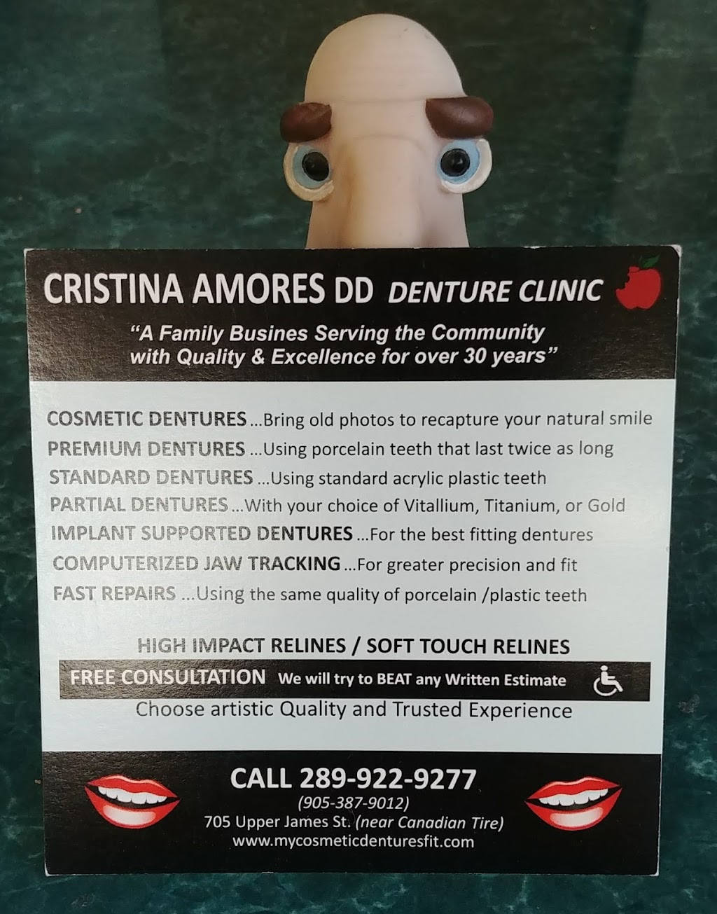 Forever Young Denture Clinic | 705 Upper James St, Hamilton, ON L9C 2Z7, Canada | Phone: (289) 922-9277