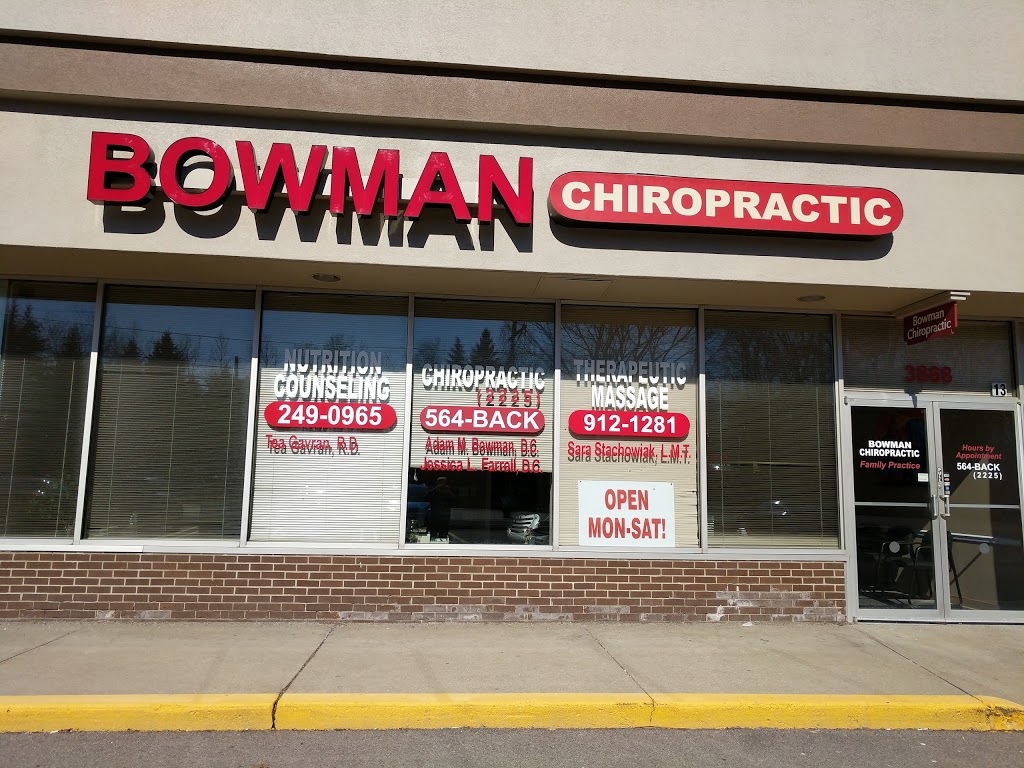 Bowman Chiropractic | 3868 E Robinson Rd, West Amherst, NY 14228, USA | Phone: (716) 564-2225