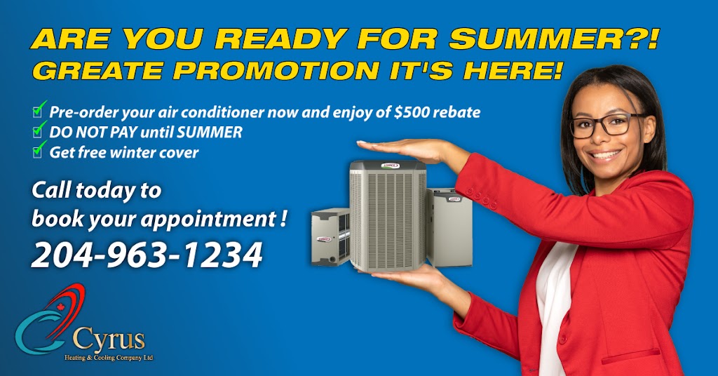 Cyrus Heating & Cooling | 1693 Dublin Ave, Winnipeg, MB R3H 0M8, Canada | Phone: (204) 963-1234