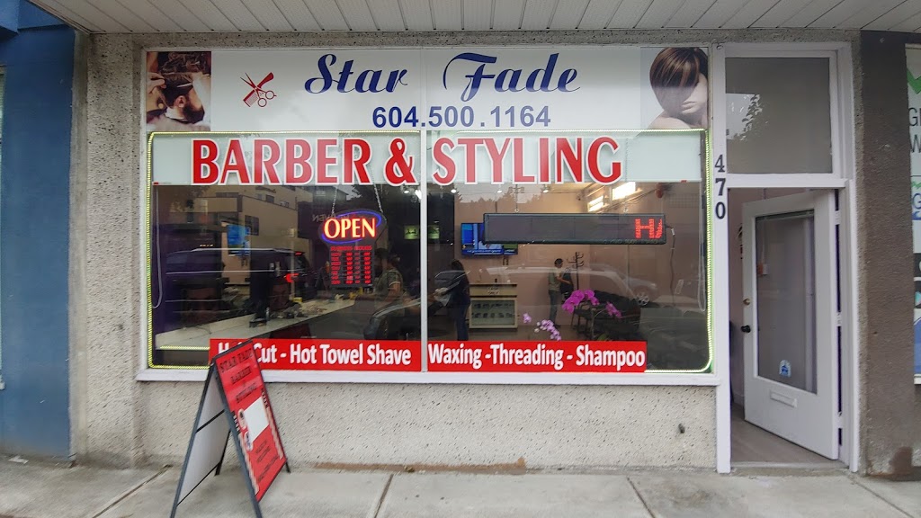 Star fade barber and styling | 470 E Columbia St, New Westminster, BC V3L 3X5, Canada | Phone: (604) 500-1164