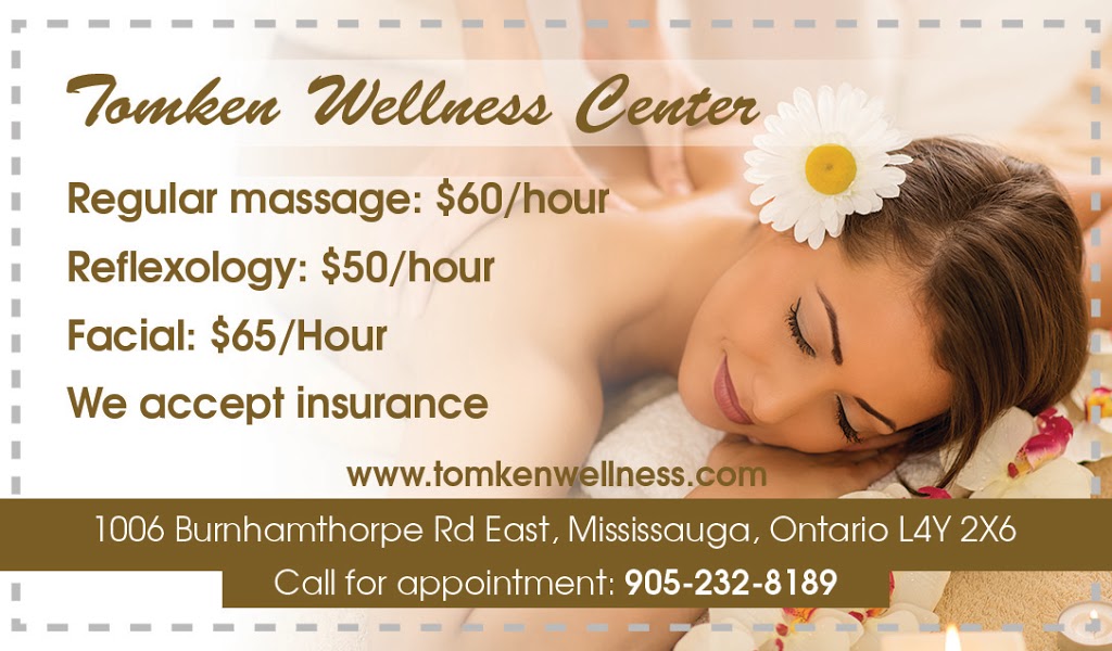 Tomken Wellness Center | 1006 Burnhamthorpe Rd E, Mississauga, ON L4Y 2X6, Canada | Phone: (905) 232-8189