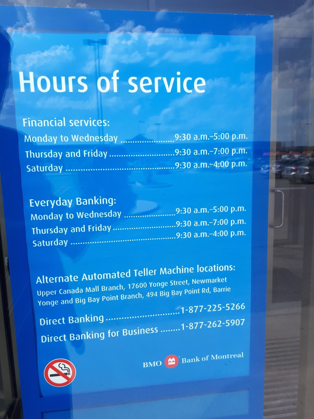 BMO Bank of Montreal | 476 Holland St W, Bradford, ON L3Z 0A2, Canada | Phone: (905) 775-9341