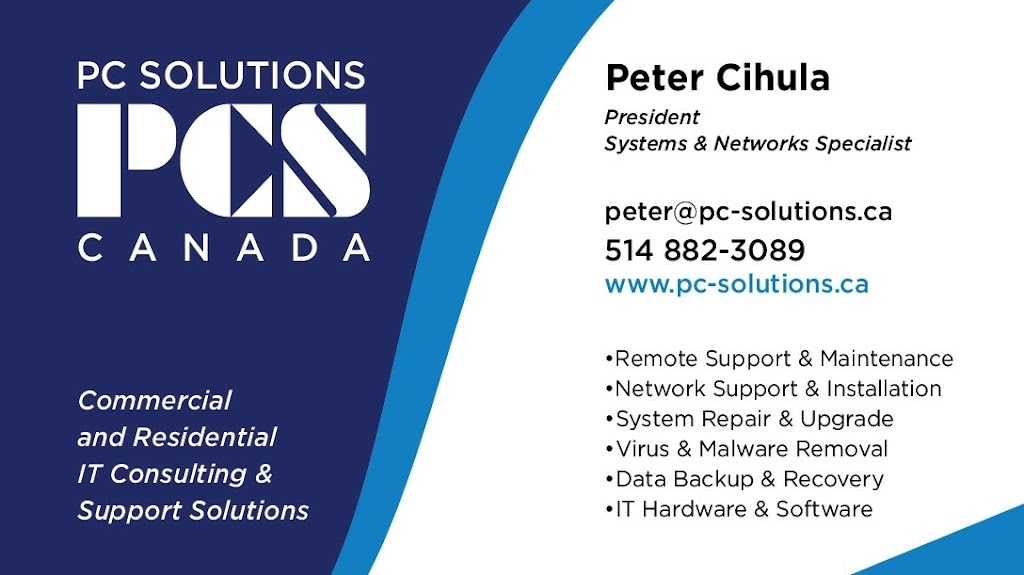 PC Solutions Canada | 1098 Rue des Ancêtres, Saint-Lazare, QC J7T 1Z2, Canada | Phone: (514) 882-3089