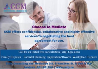Cully Consulting & Mediation | 5 Hamilton St N, Waterdown, ON L0R 2H6, Canada | Phone: (289) 639-2010