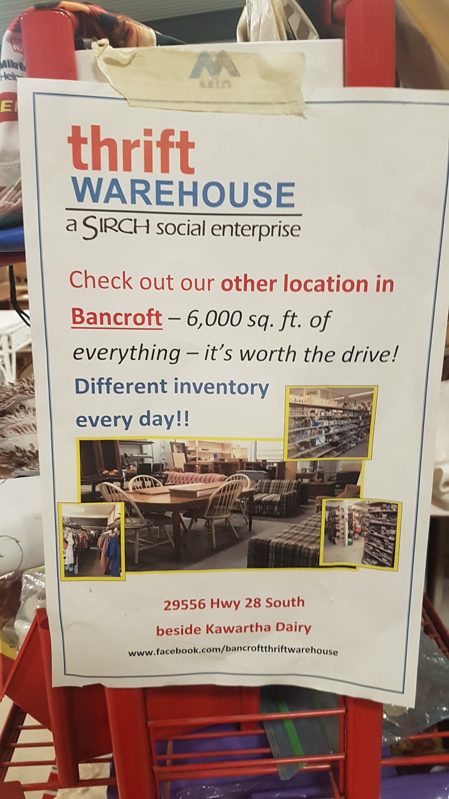 Thrift Warehouse | 128 Mallard Rd, Dysart et al, ON K0M 1S0, Canada | Phone: (705) 457-5247