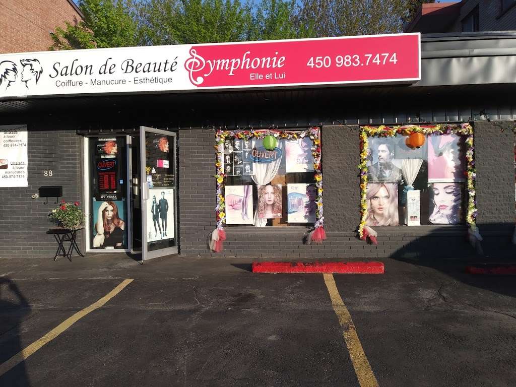 Salon de beauté Symphonie | 88 Rue Saint-Laurent, Saint-Eustache, QC J7P 1W8, Canada | Phone: (450) 983-7474