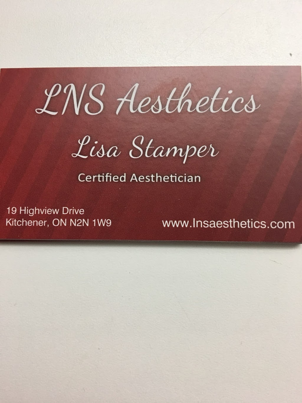 LNS Aesthetics | 19 Highview Dr, Kitchener, ON N2N 1W9, Canada | Phone: (519) 772-4091