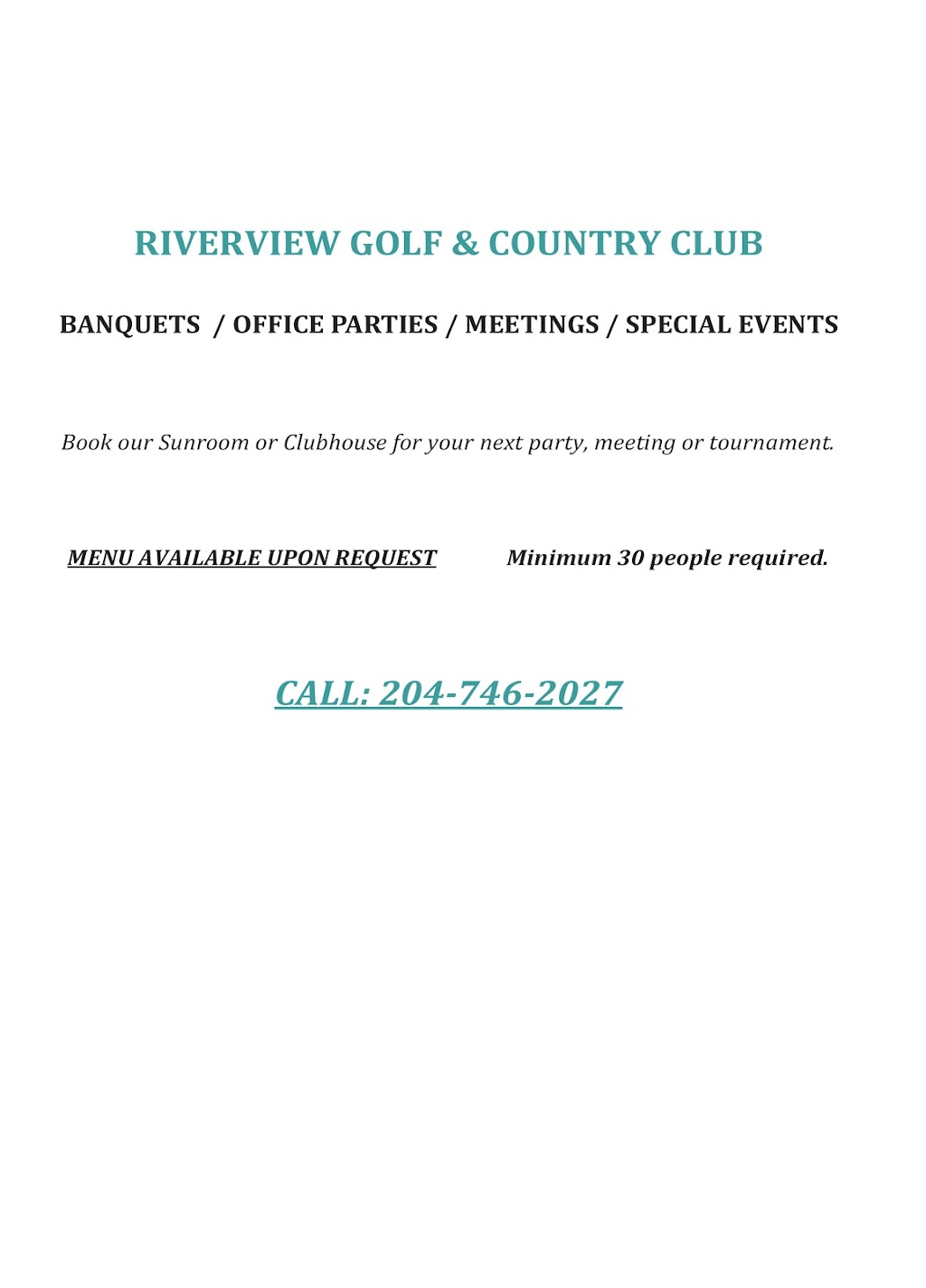 Morris Riverview Golf Course | 1 Riverview Drive, Morris, MB R0G 1K0, Canada | Phone: (204) 746-2027