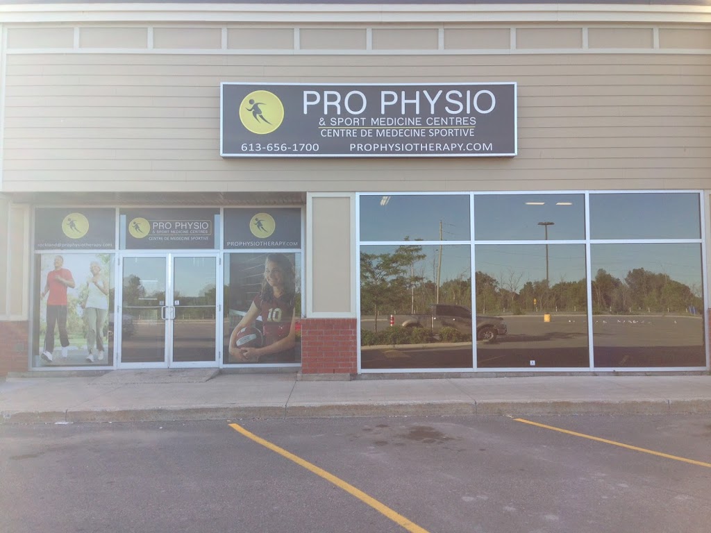 Pro Physio & Sport Medicine Centres Rockland | 2756 Chamberland St, Rockland, ON K4K 0B2, Canada | Phone: (613) 656-1700