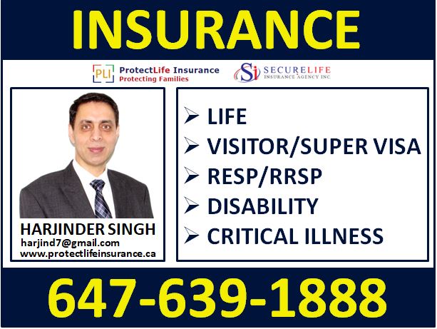 Protect Life Insurance - Super Visa Insurance, Visitor Insurance | 3703 Corliss Crescent, Mississauga, ON L4T 2Z2, Canada | Phone: (647) 639-1888