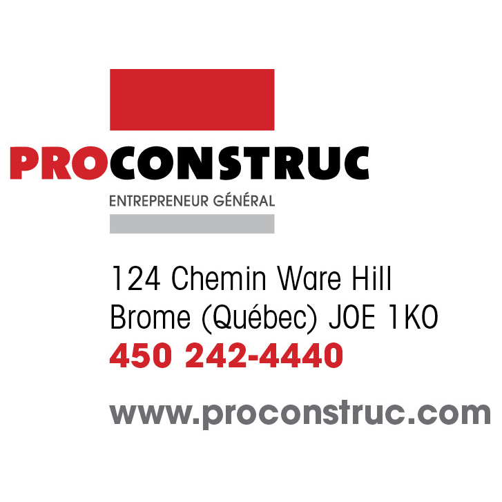 Proconstruc Inc | 124 Ch Ware Hill, Brome, QC J0E 1K0, Canada | Phone: (450) 242-4440