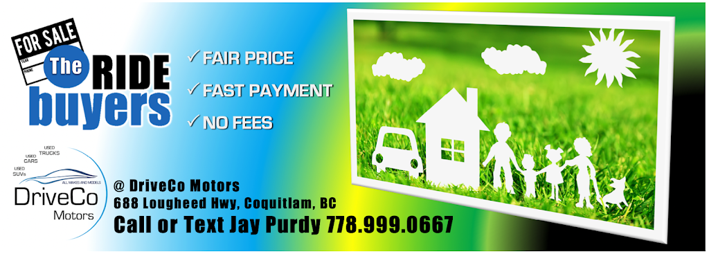 The Ride Buyers | c/o DriveCo Motors, 688 Lougheed Hwy. Unit 1, Coquitlam, BC V3K 3S6, Canada | Phone: (778) 999-0667