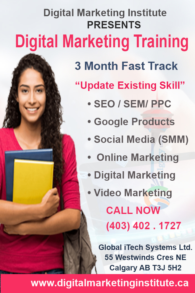 Digital Marketing Training Center | 4670 63 Ave NE, Calgary, AB T3J 0G7, Canada | Phone: (403) 801-2309