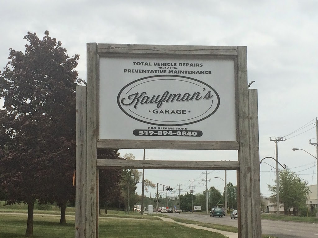 Kaufmans Garage | 204 Bleams Rd unit 2, Kitchener, ON N2C 2K6, Canada | Phone: (519) 894-0840