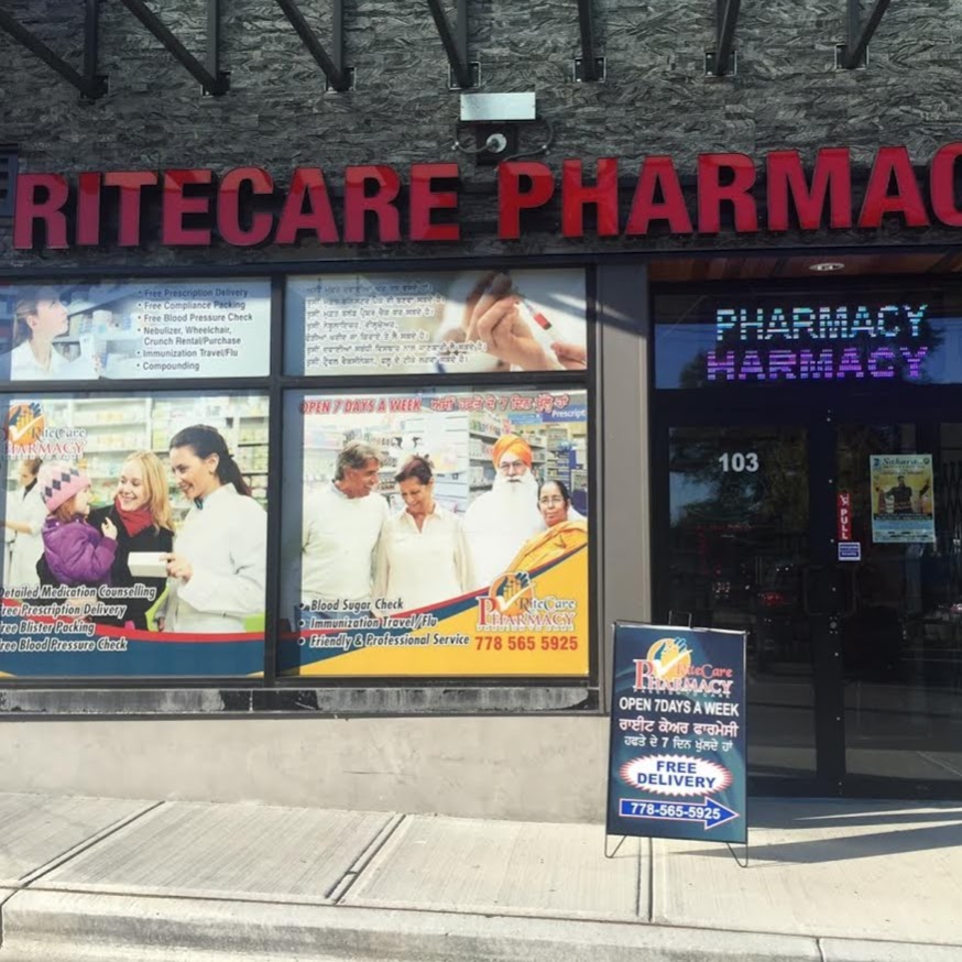 RITECARE PHARMACY | 103-12837 88 Ave, Surrey, BC V3W 3K2, Canada | Phone: (778) 565-5925