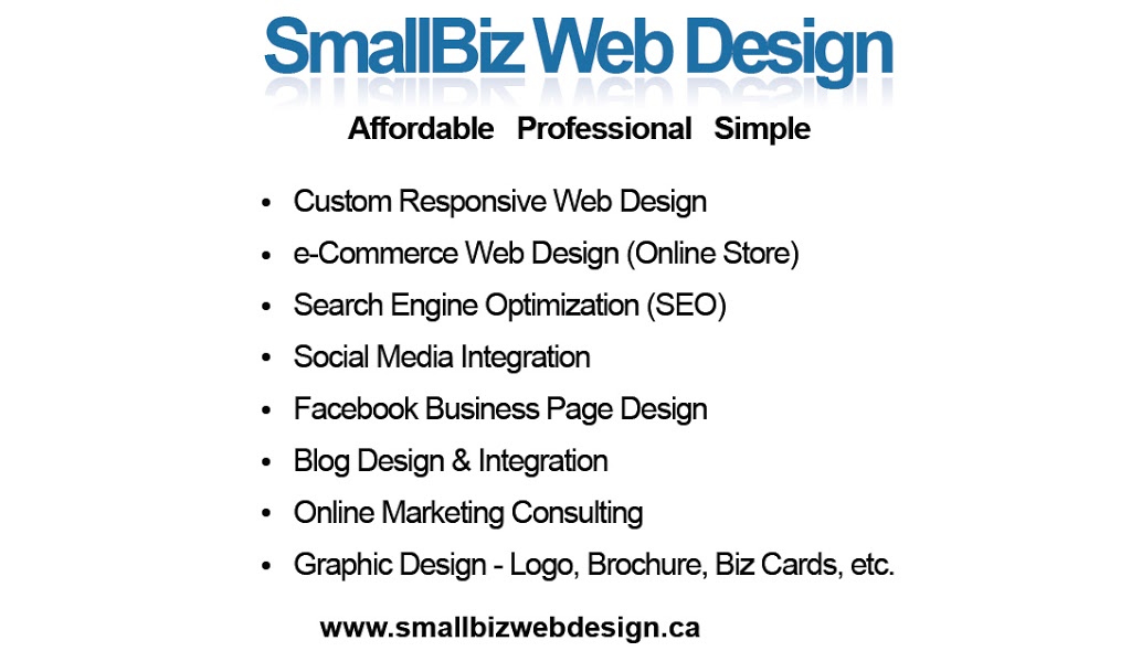 SmallBiz Web Design | 3434 Handley Crescent, Port Coquitlam, BC V3B 2Y5, Canada | Phone: (604) 657-0298