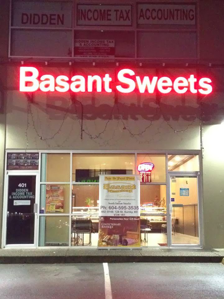 Basant Sweets And Dosa House | 8148 128 St, Surrey, BC V3W 1R1, Canada | Phone: (604) 595-3535