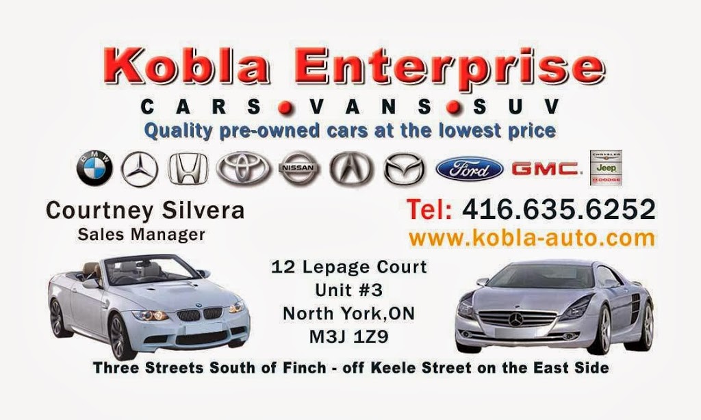 Kobla Enterprise | 12 Lepage Ct, North York, ON M3J 1Z9, Canada | Phone: (416) 635-6252