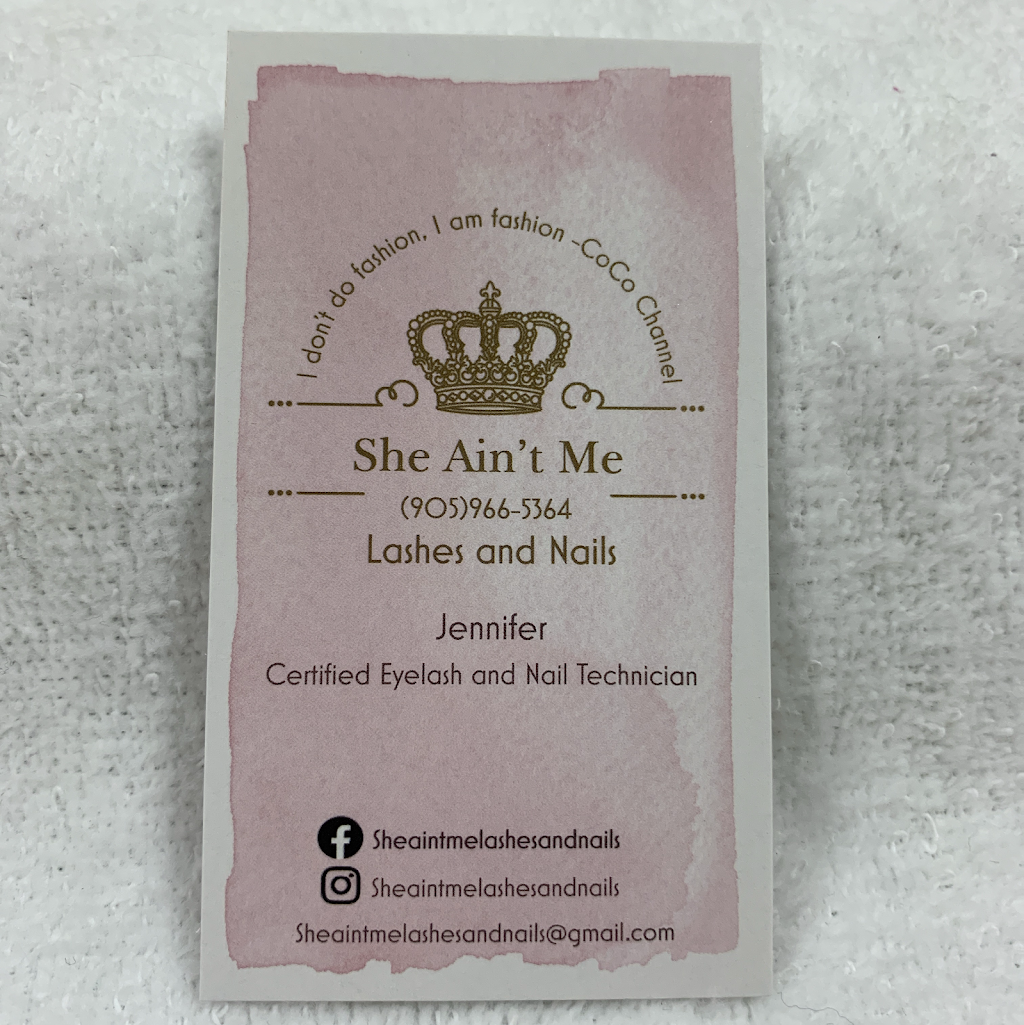 She Aint Me Lashes and Nails | 164 Hamilton Regional Rd 8, Stoney Creek, ON L8G 1C3, Canada | Phone: (905) 966-5364