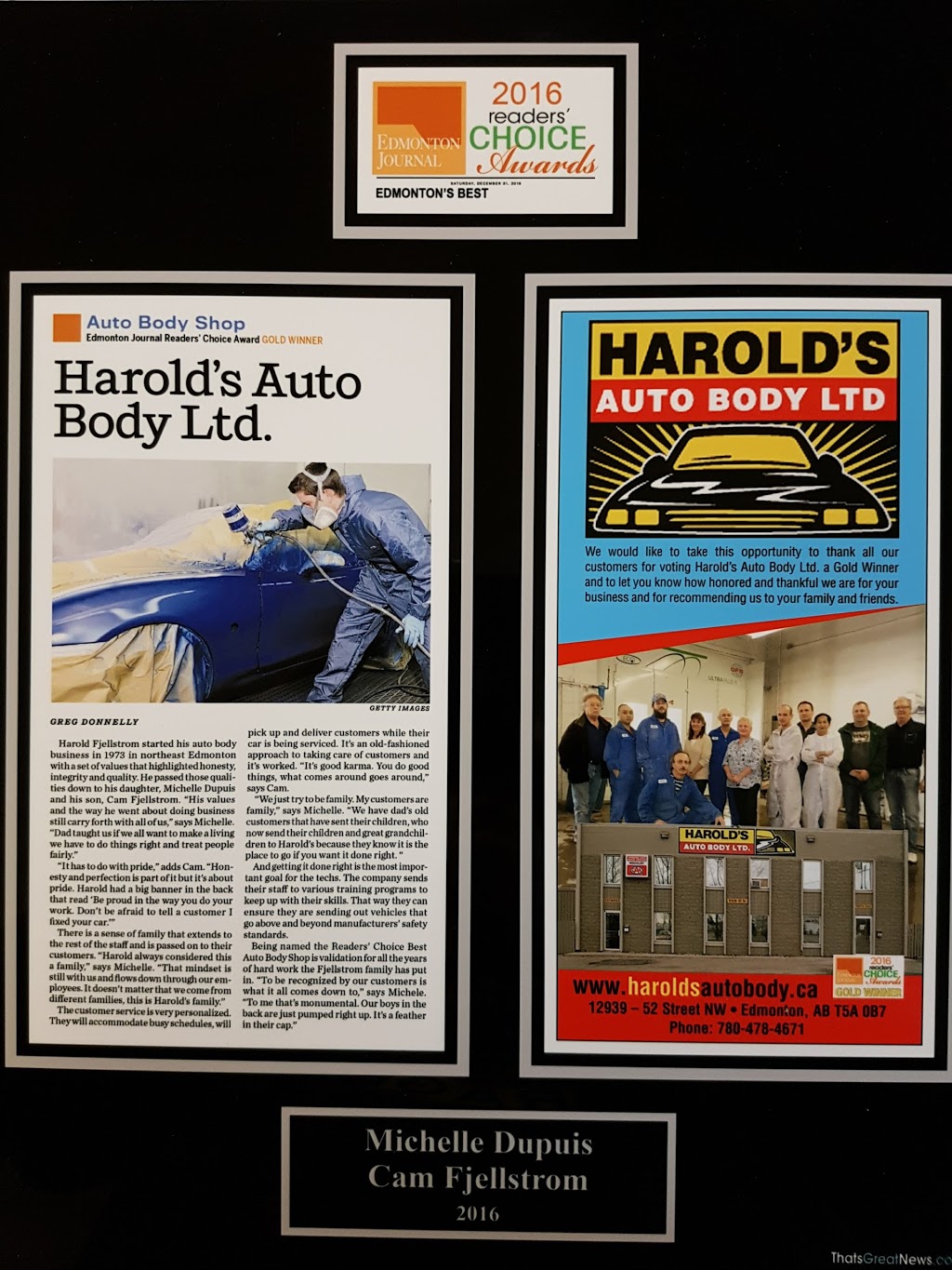 Harolds Auto Body Ltd | 12939 52 St NW, Edmonton, AB T5A 0B7, Canada | Phone: (780) 478-4671