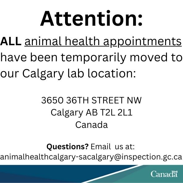 CFIA Calgary Operations Office | 1115 57 Ave NE, Calgary, AB T2E 9B2, Canada | Phone: (587) 230-2468