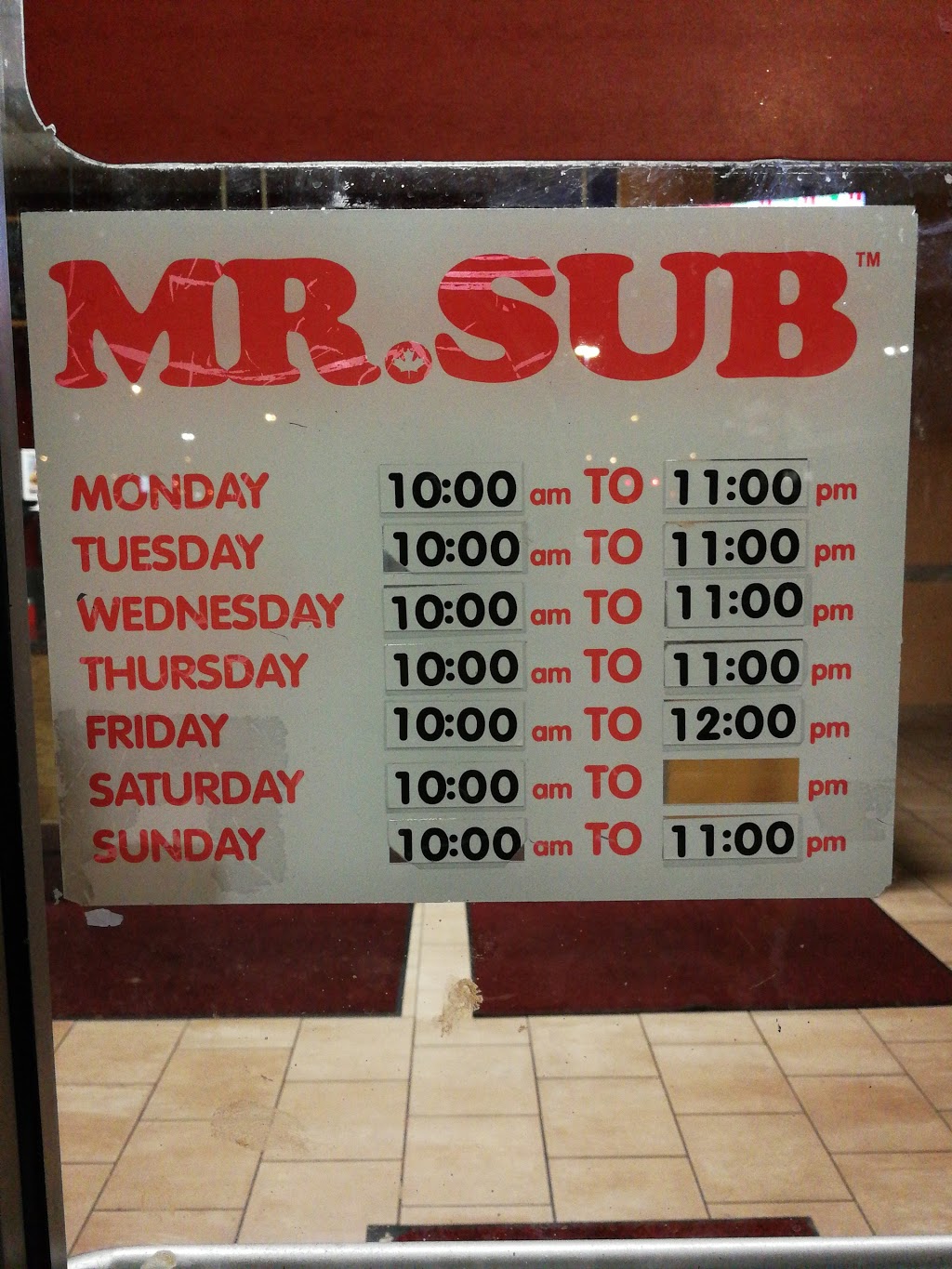 Mr.Sub | 850 Main St E, Milton, ON L9T 0J4, Canada | Phone: (905) 864-9782