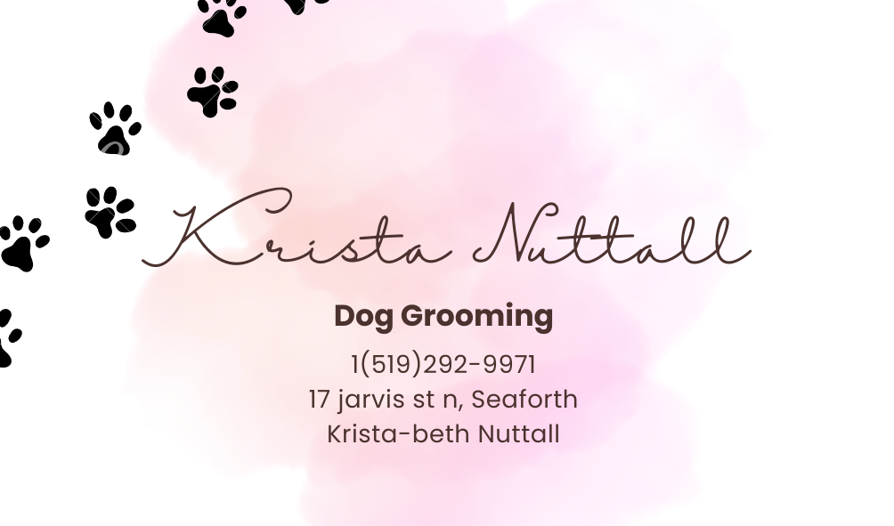 Kristas Dog Grooming | 17 Jarvis St N, Seaforth, ON N0K 1W0, Canada | Phone: (519) 292-9971