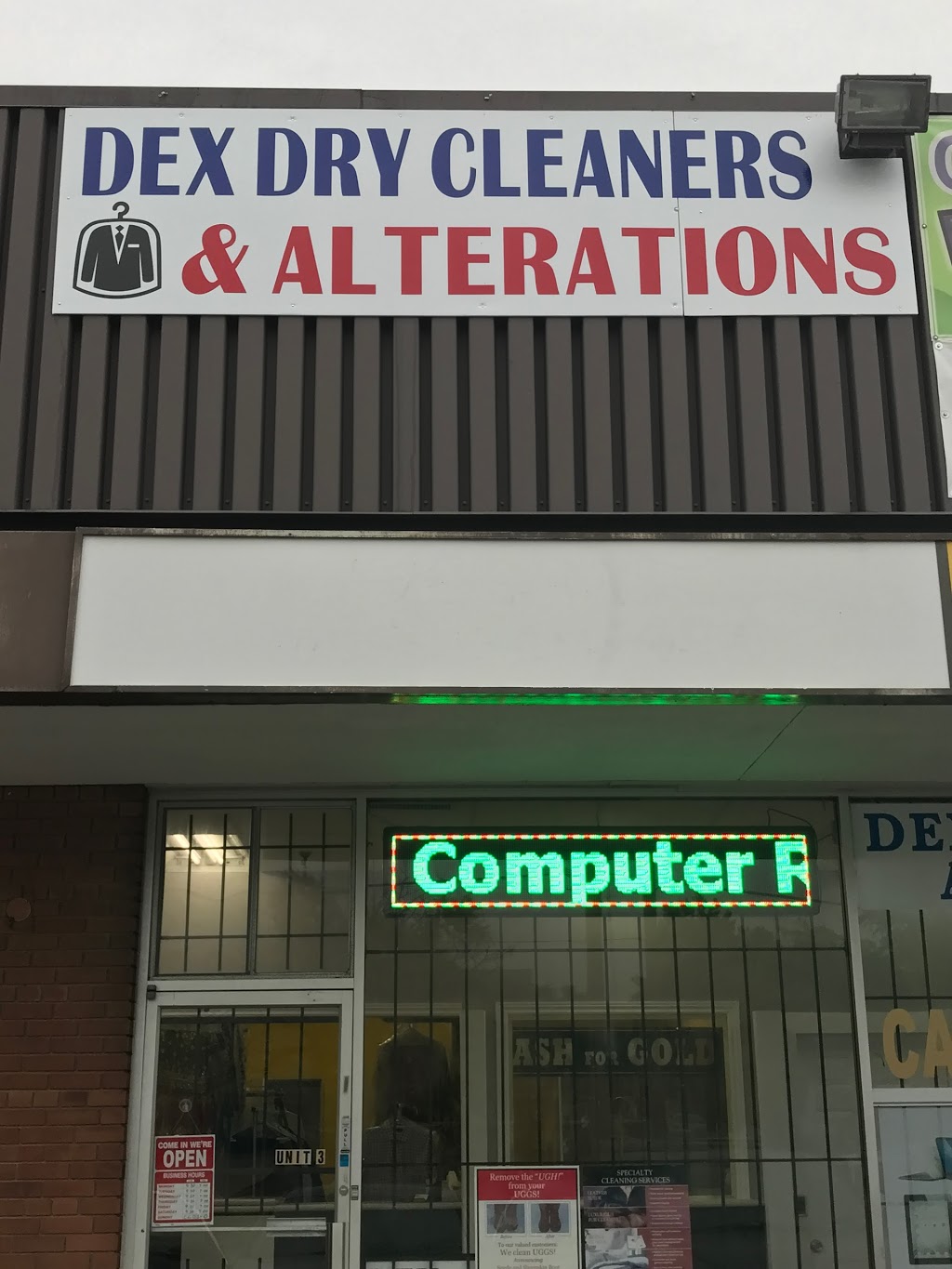 Dex Cleaners and Alterations | 3750 Lawrence Ave E Unit 3, Scarborough, ON M1G 1R1, Canada | Phone: (416) 431-0955