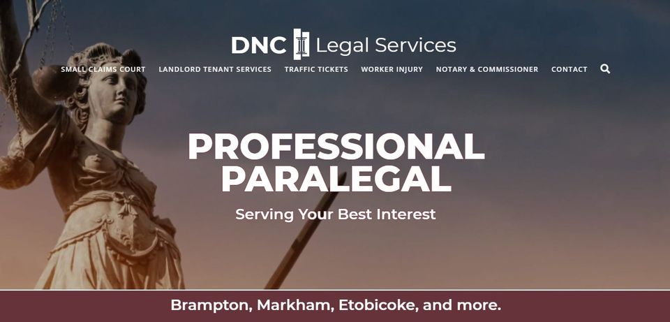 DNC Legal Services | Kings Point Plaza, Brampton, ON L6V 4J7, Canada | Phone: (437) 215-3139