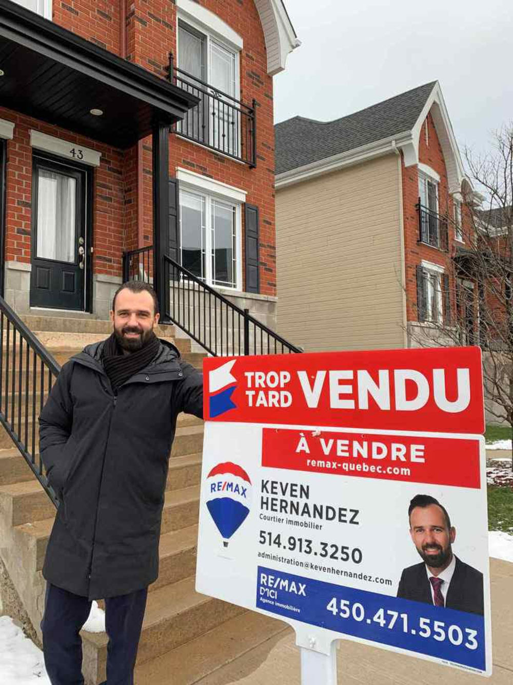 Keven Hernandez courtier immobilier RE/MAX DICI | 980 Bd des Seigneurs, Terrebonne, QC J6W 1V1, Canada | Phone: (514) 913-3250