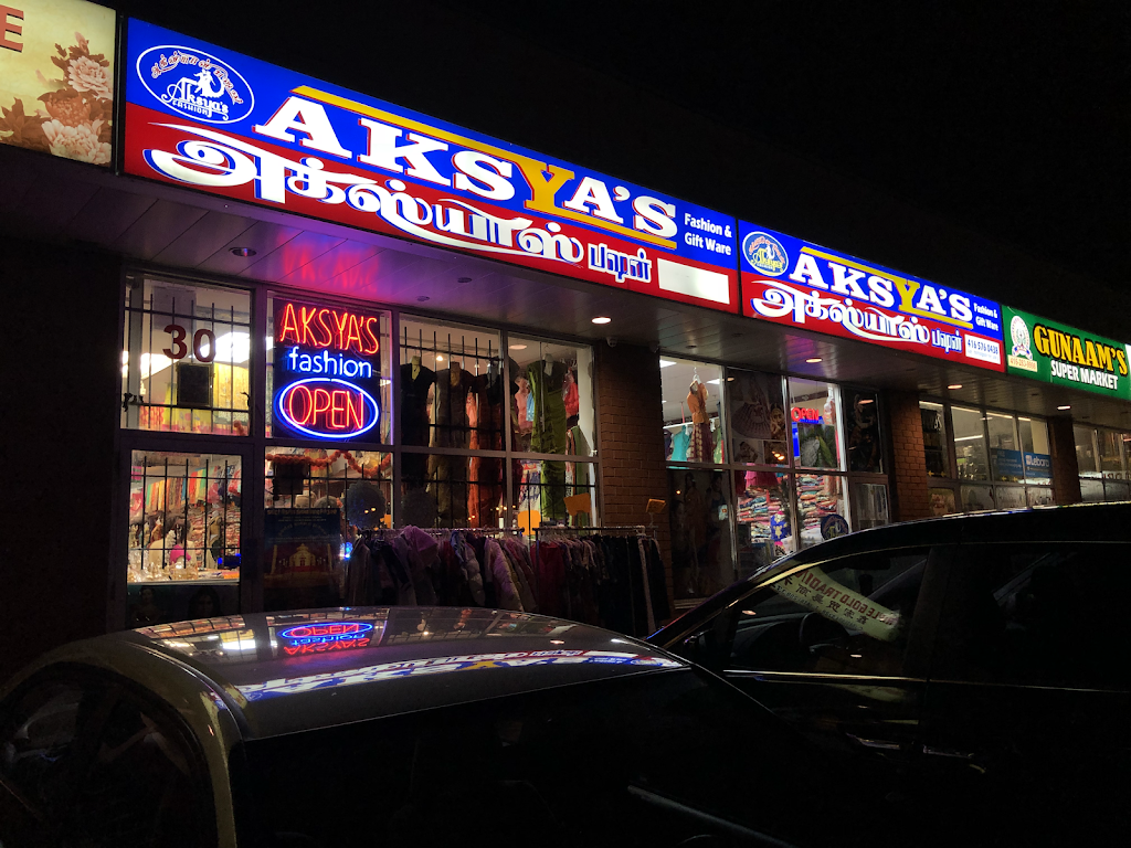 Aksyas Fashion & Giftware Scarborough | 1139 Morningside Ave #30, Scarborough, ON M1B 0A7, Canada | Phone: (647) 350-5540