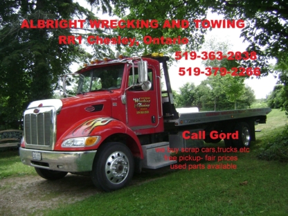 Albright Wrecking & Towing | 561732 Grey Rd 25, Chesley, ON N0G 1L0, Canada | Phone: (519) 363-2838