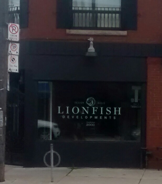 Lionfish Developments | 1135 Davenport Rd, Toronto, ON M6H 2G4, Canada | Phone: (647) 268-0809