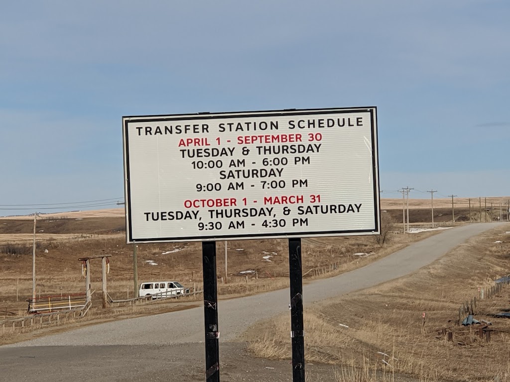 Cardston Transfer Station | 1st Ave - 1km East of, 8th St E, Cardston, AB T0K 0K0, Canada | Phone: (403) 653-3366